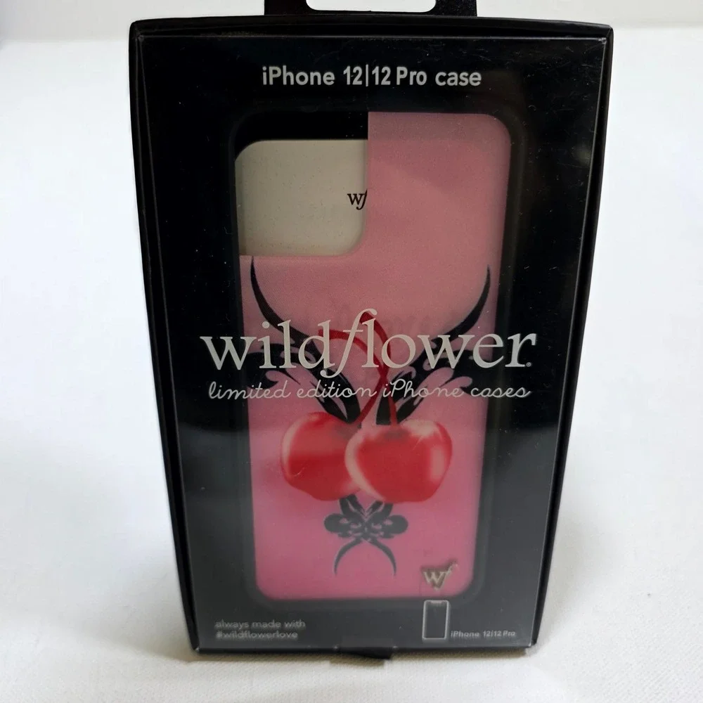 Wildflower Phone Case iPhone 12 12 Pro Pink Cherry Bow Limited Edition NEW Y2K